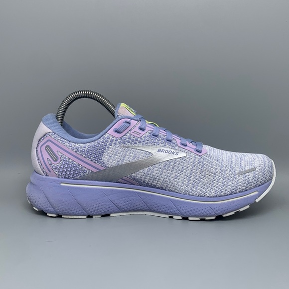 Brooks Ghost 14 Grey Purple Running Shoes 1203561B566 Women’s Sz 8.5 - Picture 6 of 10
